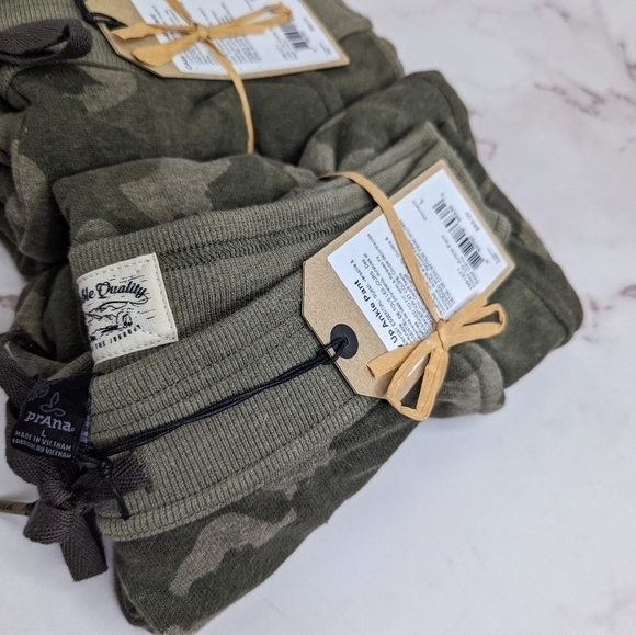 Prana Sweatpant Size XS Small Large Jogger Cozy Up Ankle Pant Sage Camo Green - Picture 12 of 12